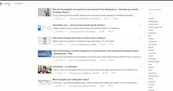 steemit articles that have made the most money | education based content marketing