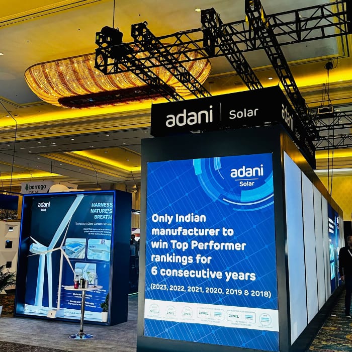 Adani Solar RE+ 2023 Las Vegas | A.R. Environmental Content Marketing House