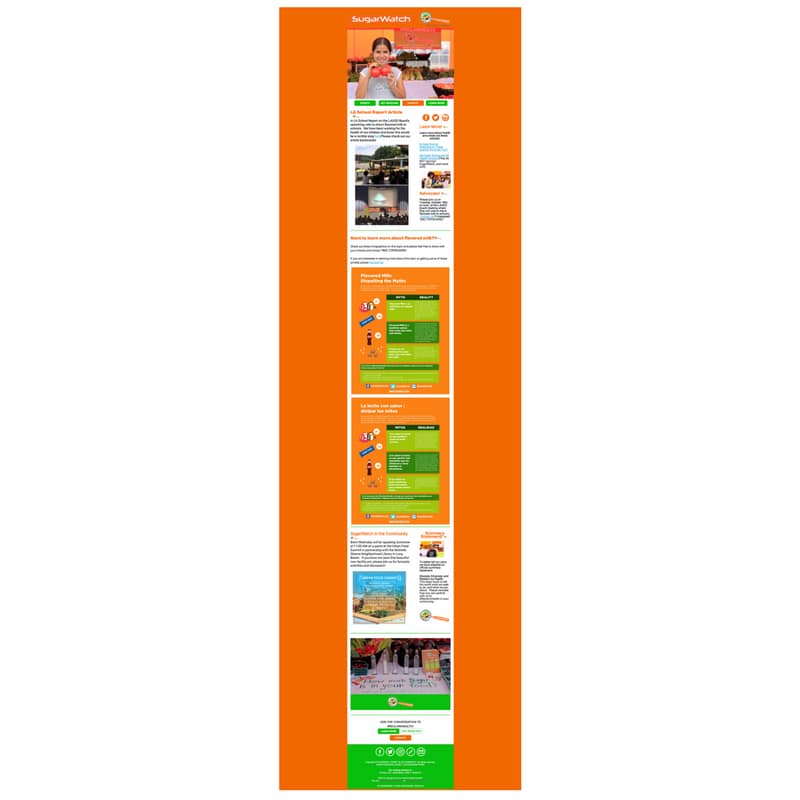 Here's a sample of a very helpful Newsletter from SugarWatch.org. AR Marketing House